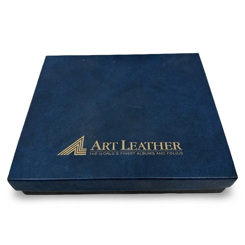 Art Leather Black Professional Folio‎ Photo Album with Presentation Box